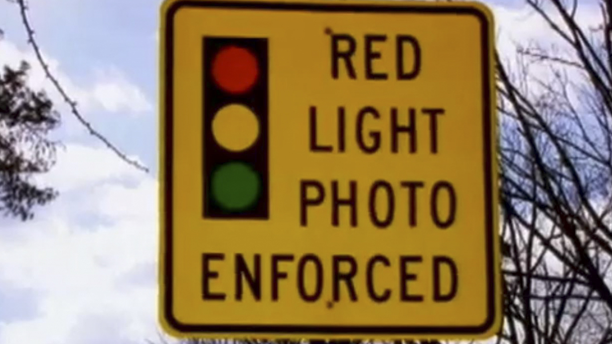 Red light cameras, signs and signals 