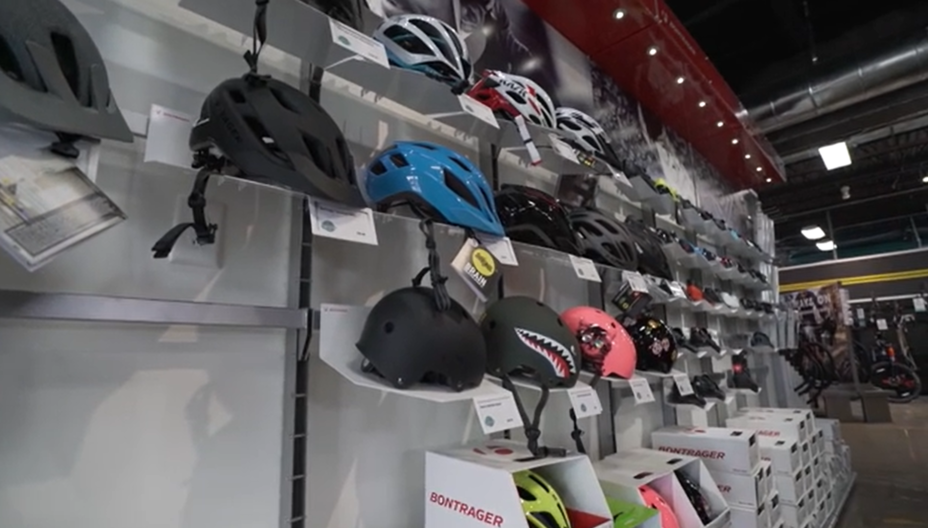 Shopping for bicycle helmets